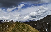 74 Dalla vetta di Cima degli Agnelli vista a nord verso i Giganti Orobici